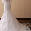 V Neck Half Sleeve Lace Bridal Gown/Accepting custom orders - Image 2