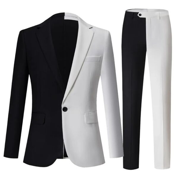 Splicing Color 2 Pieces Formal Suits