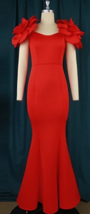 High Waist Night Maxi Evening Gown