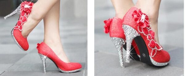 Elegant rhinestones High Heel Shoe - Image 7