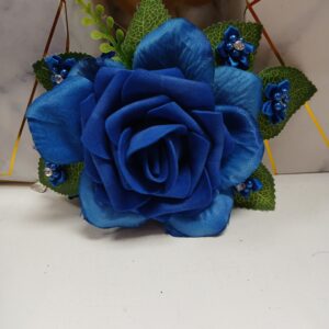 Royal blue Pearl bracelet Prom Corsage