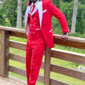 Luxury 3 Pieces Suits Slim Fit Tuxedos/Jacket, Vest+ Trousers