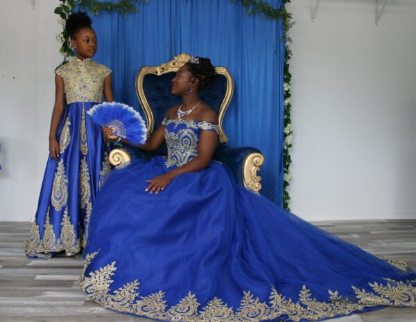 Mother & Daughter Luxury Matching Color Outfit