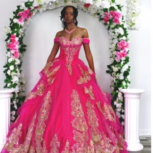 Beading Off Shoulder Sweet 16/Prom Ball Gown