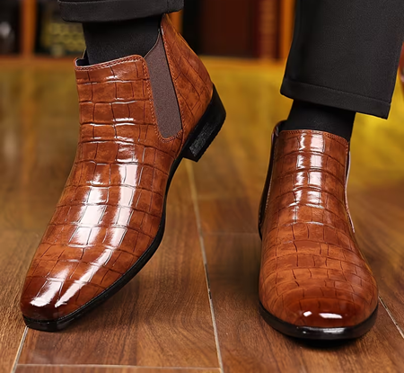 Luxury Design High-top Men Dressing Shoe - Image 5