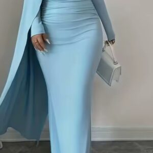 One shoulder High Waist Elegant asymmetrical gown